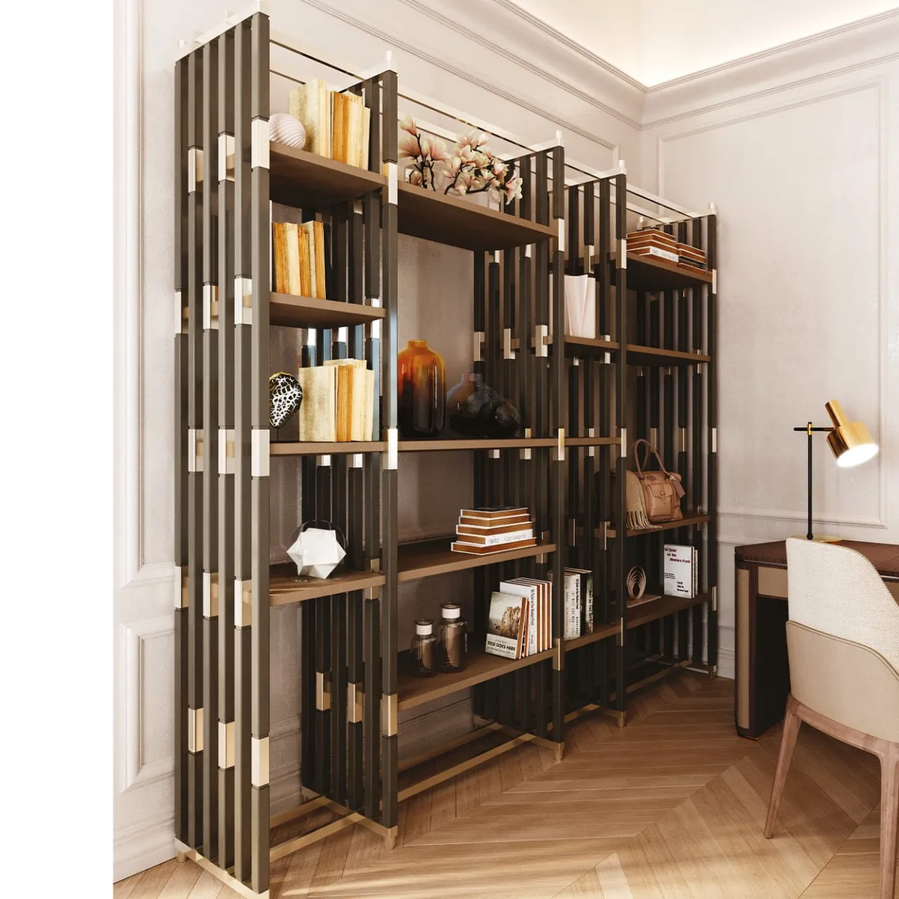 Inedito / Asnaghi Bookcases<Ponya Modular Bookcase