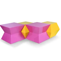 Sergio Villa Coffee Tables<Pop & Op Diamond-Shaped Yellow Coffee Table by Carlo Rampazzi