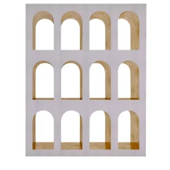 Dimarmo Bookcases<Portici Travertine Marble Bookcase by Sissy Daniele