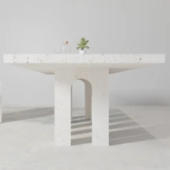 Dimarmo Dining Tables<Portici Travertino Marble Dining Table
