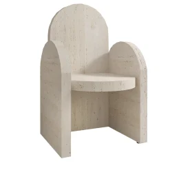 Dimarmo Chairs<Portici Travertino Marble Chair