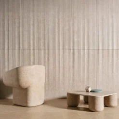 Luce Di Carrara Coffee Tables<Porto Square Beige Marble Coffee Table