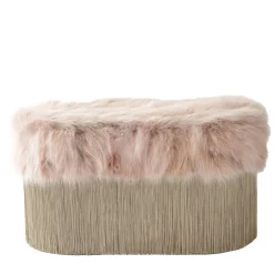 Lorenza Bozzoli Couture Benches<Powder Pink Bench by Lorenza Bozzoli