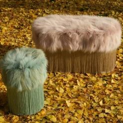 Lorenza Bozzoli Couture Benches<Powder Pink Bench by Lorenza Bozzoli
