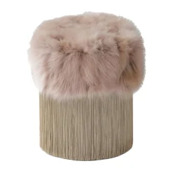 Lorenza Bozzoli Couture Ottomans & Poufs<Powder Pink Pouf by Lorenza Bozzoli
