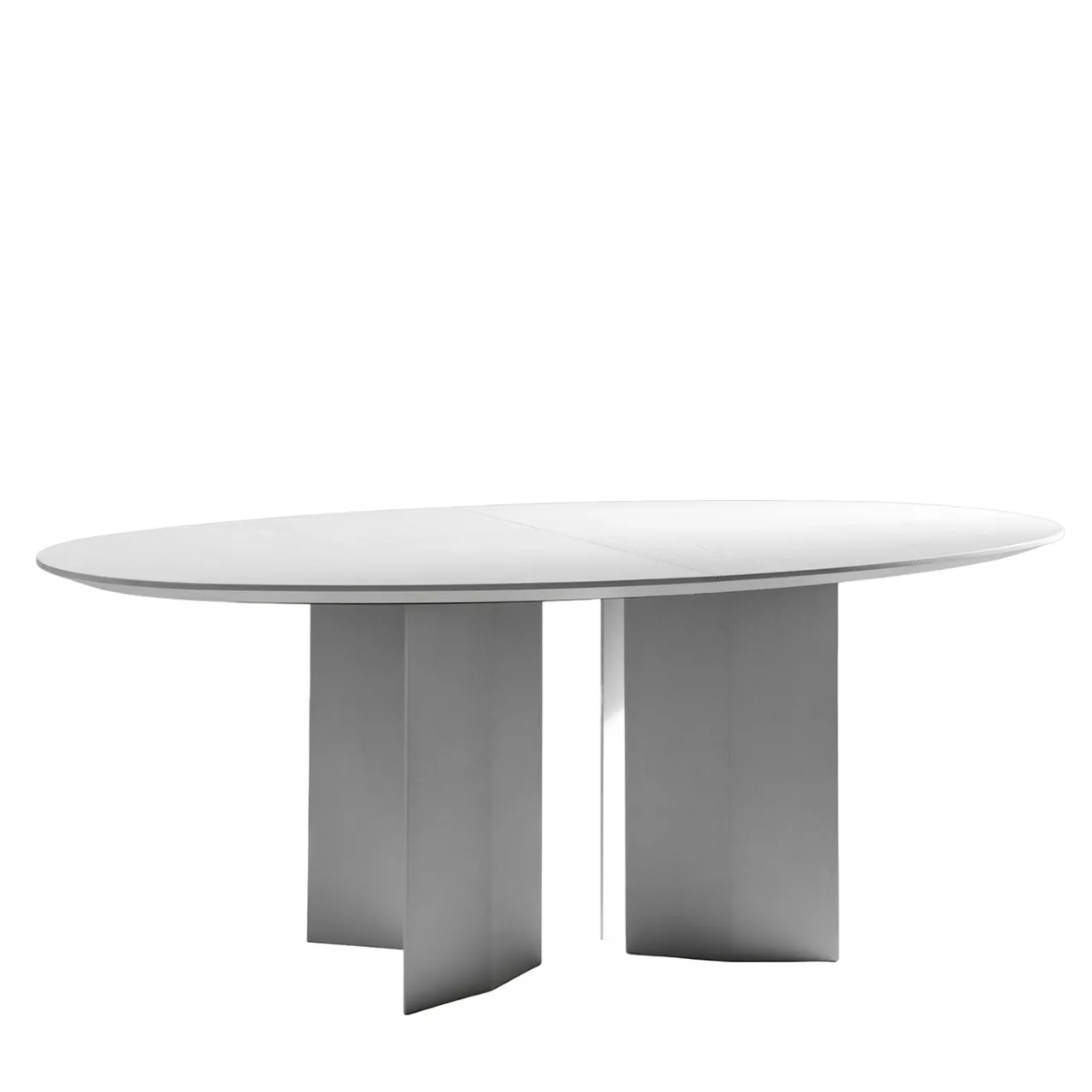 Albedo Dining Tables<Praia Elliptical White Dining Table
