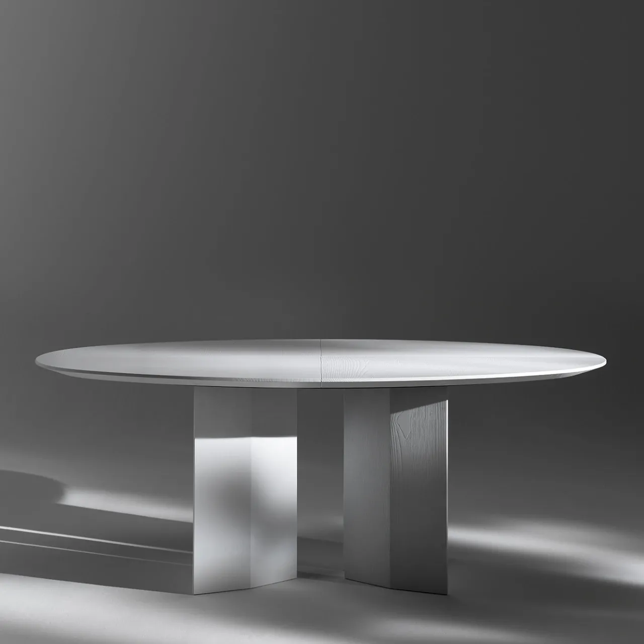 Albedo Dining Tables<Praia Elliptical White Dining Table