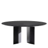 Albedo Dining Tables<Praia Round 180 Black Wood Dining Table