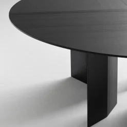 Albedo Dining Tables<Praia Round 180 Black Wood Dining Table