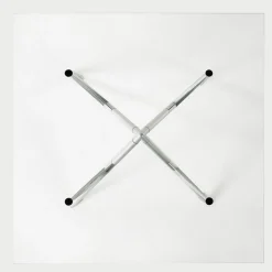 Baleri Italia Dining Tables<President M Polished Aluminum and Glass Dining Table