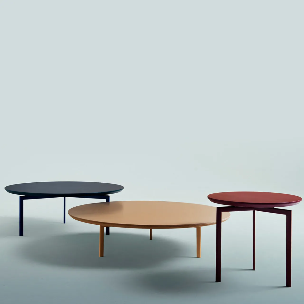 My Home Side Tables<Pretty Round Purple Red Side Table by Angeletti Ruzza