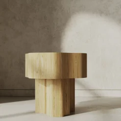 Livio Cioffi Side Tables<Procida Oak Side Table