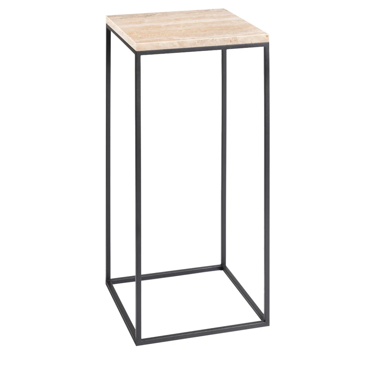 La Sartoria del Marmo by Lombardi Marmi Side Tables<Procida Travertine Side Table