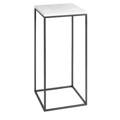 La Sartoria del Marmo by Lombardi Marmi Consoles<Procida White Carrara Side Table