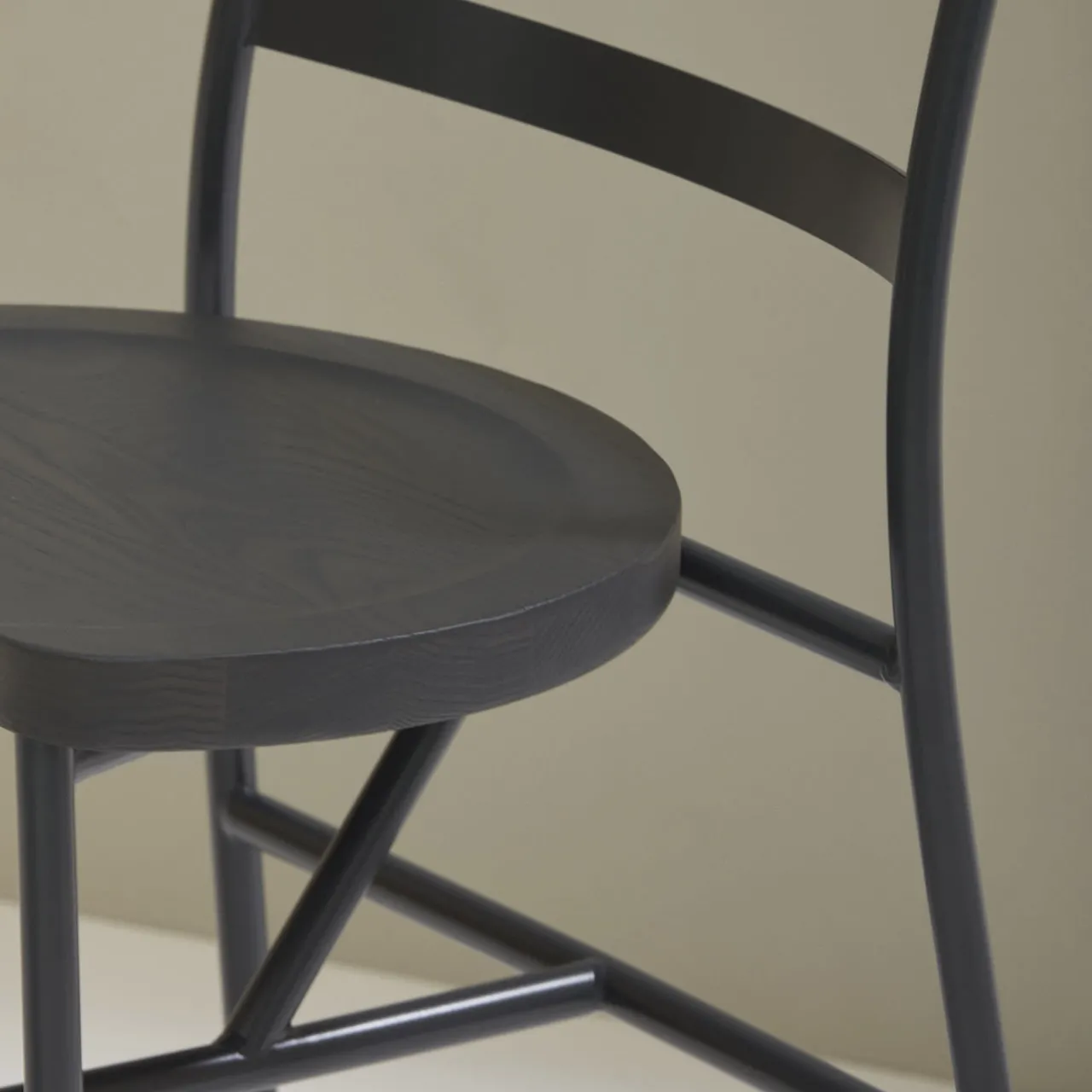 Billiani 1911 Chairs<Puccio 726 Anthracite-Gray Chair by Emilio Nanni