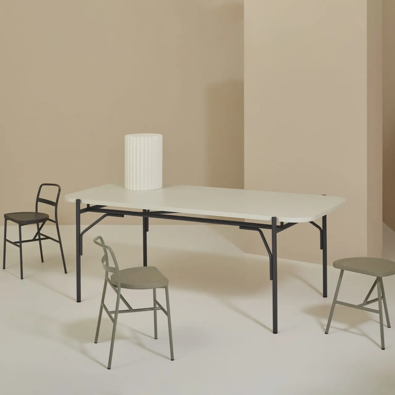Billiani 1911 Chairs<Puccio 726 Anthracite-Gray Chair by Emilio Nanni