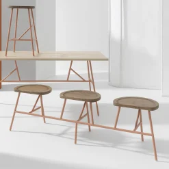 Billiani 1911 Benches<Puccio 716 Brown Bench by Emilio Nanni
