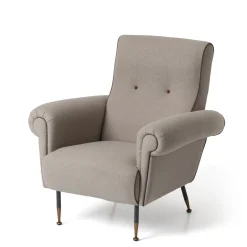 Mantellassi 1926 Armchairs<Pulce light gray armchair