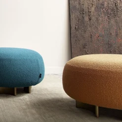 Morica Design Ottomans & Poufs<Punto e Virgola Caramel-colored Pouf