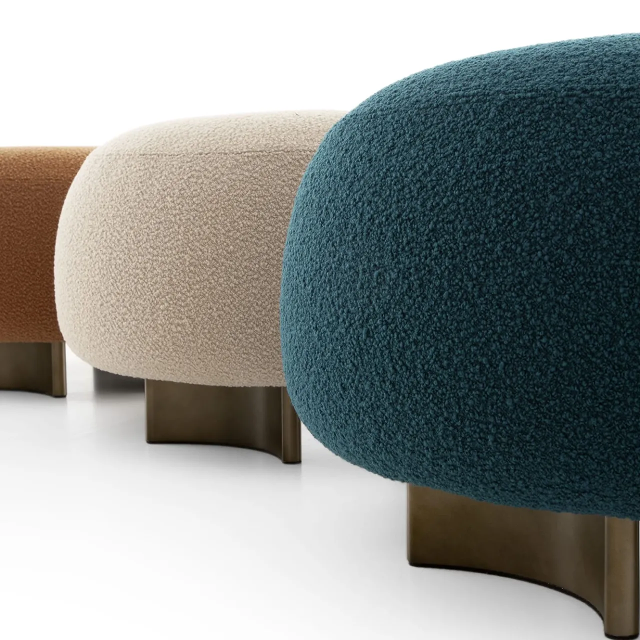 Morica Design Ottomans & Poufs<Punto e Virgola Peacock Blue Pouf