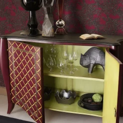 Ros Italia Interiors Sideboards Buffets<Purple and Yellow Sideboard