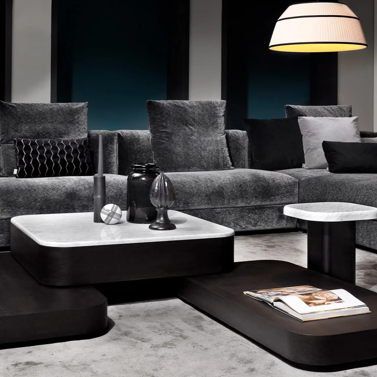 Vibieffe Nesting Tables<Quadri Tondo 9150 Set of 4 Accent Tables by Gianluigi Landoni