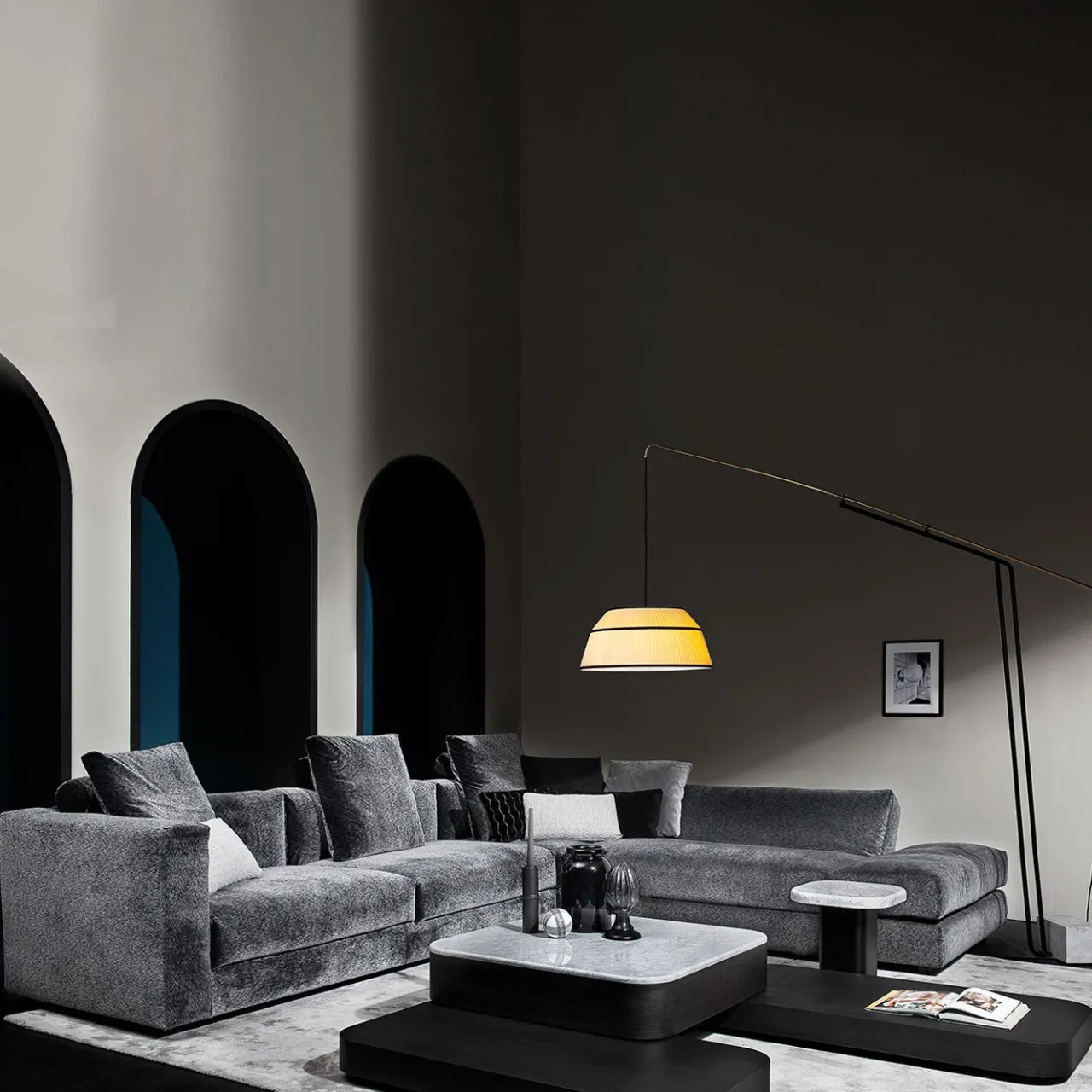 Vibieffe Nesting Tables<Quadri Tondo 9150 Set of 4 Accent Tables by Gianluigi Landoni