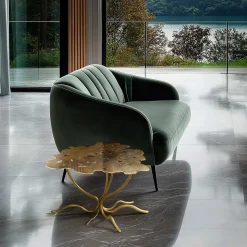 IDL Coffee Tables<Radici Bronze and Antique Gold Coffee Table