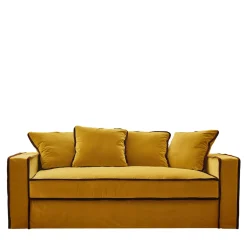 Biosofa Sofas<Rafaella Gold & Bordeaux Velvet Sofa