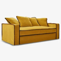Biosofa Sofas<Rafaella Gold & Bordeaux Velvet Sofa