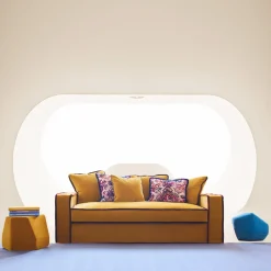Biosofa Sofas<Rafaella Gold & Bordeaux Velvet Sofa