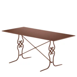 Dante Negro Outdoor Dining Tables<Ramorama Rectangular Wrought Iron Light-Brown Table