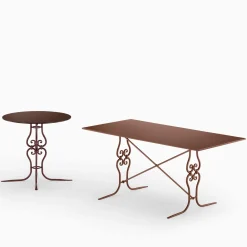 Dante Negro Outdoor Dining Tables<Ramorama Rectangular Wrought Iron Light-Brown Table