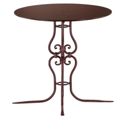 Dante Negro Outdoor Coffee Tables<Ramorana Wrought Iron Small Round Brown Table