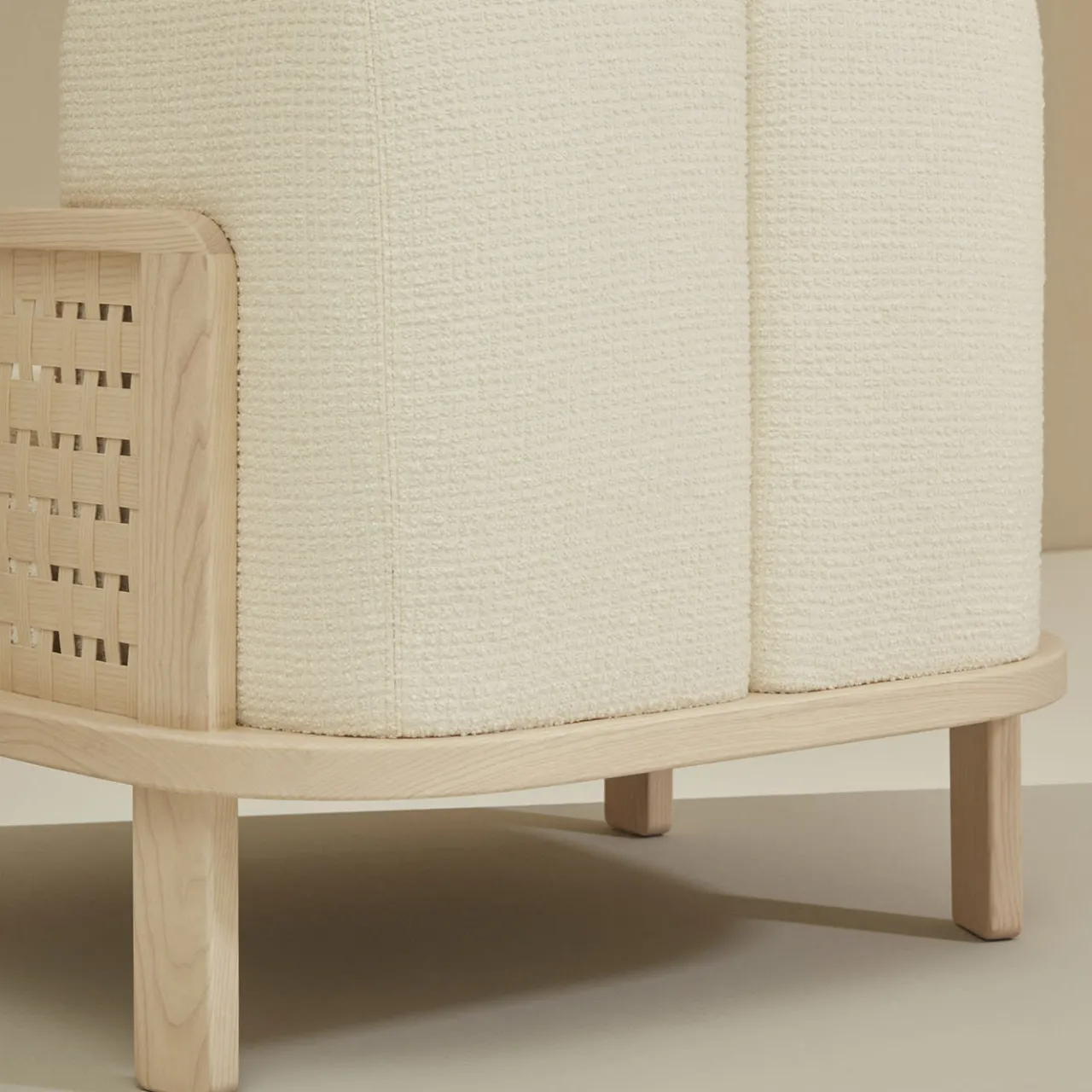 Billiani 1911 Armchairs<Raquette 180 Beige Armchair by Cristina Celestino