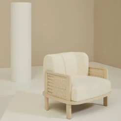 Billiani 1911 Armchairs<Raquette 180 Beige Armchair by Cristina Celestino