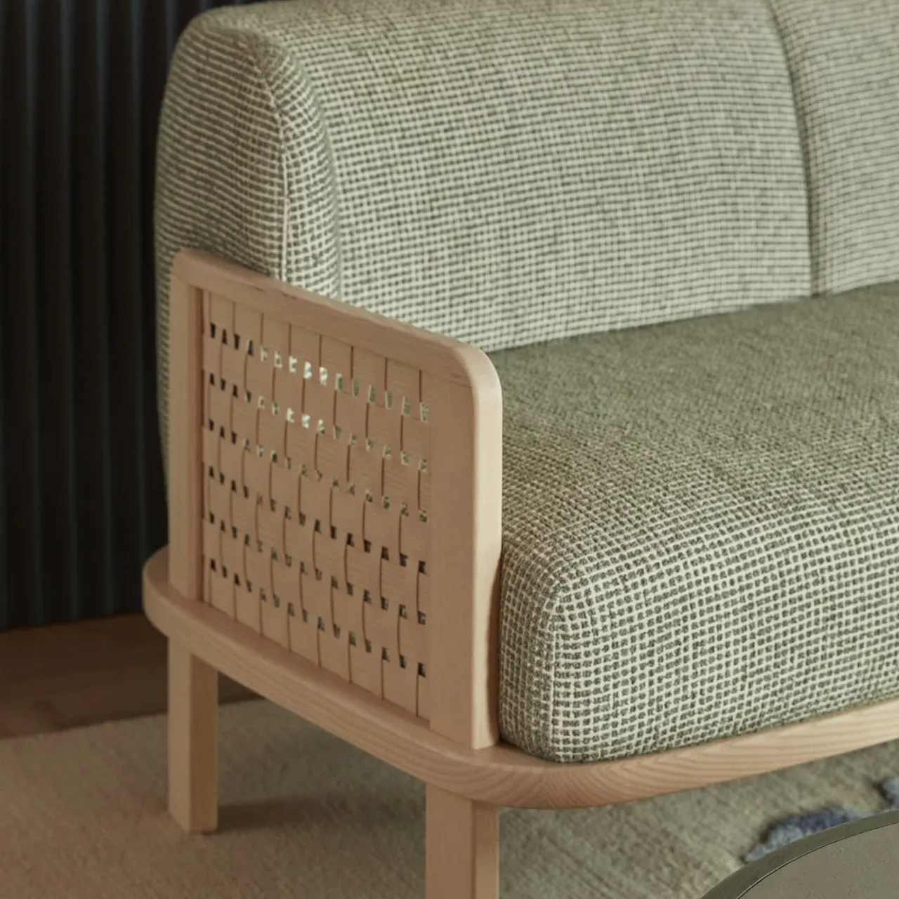 Billiani 1911 Sofas<Raquette 181 Green Sofa by Cristina Celestino