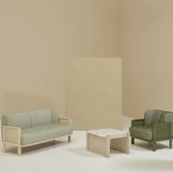 Billiani 1911 Sofas<Raquette 181 Green Sofa by Cristina Celestino