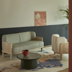 Billiani 1911 Sofas<Raquette 181 Green Sofa by Cristina Celestino