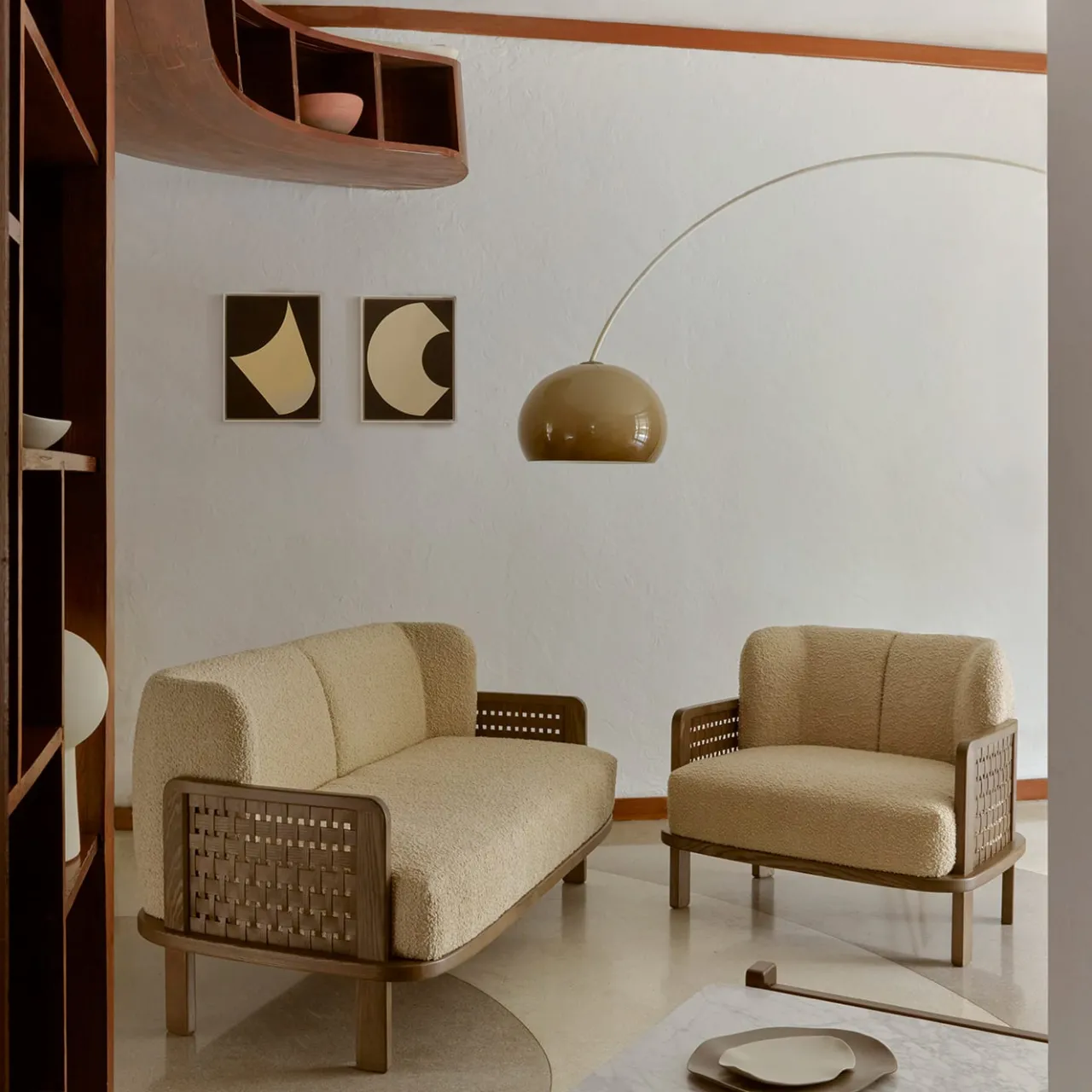 Billiani 1911 Armchairs<Raquette 180 Tobacco-stained Ash Armchair by Cristina Celestino
