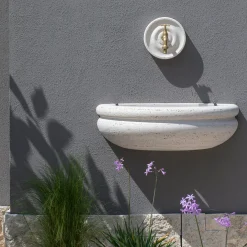 Veltha Outdoor Stone Design Other Outdoor Furniture<Rasna beige travertine stone outdoor basin