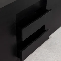 Paolo Pallucco Sideboards Buffets<Rastrero Black Lacquered Oak Sideboard