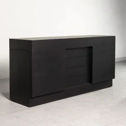 Paolo Pallucco Sideboards Buffets<Rastrero Black Lacquered Oak Sideboard