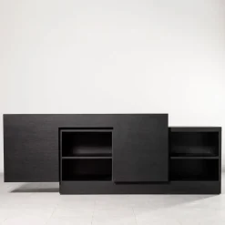 Paolo Pallucco Sideboards Buffets<Rastrero Black Lacquered Oak Sideboard