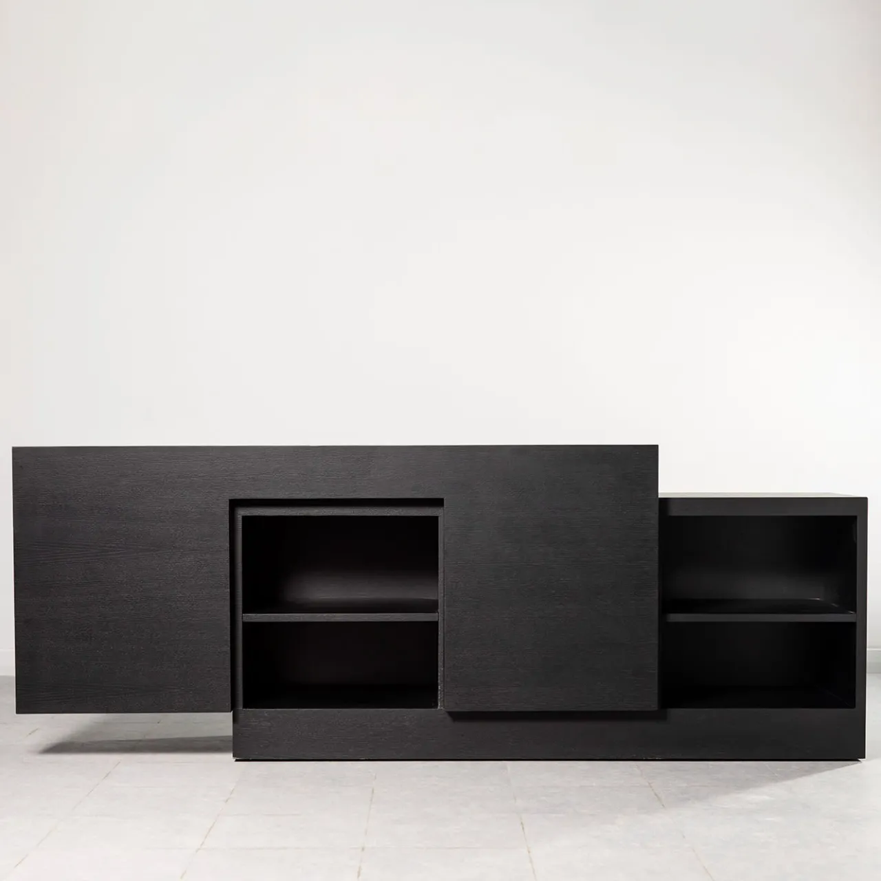 Paolo Pallucco Sideboards Buffets<Rastrero Black Lacquered Oak Sideboard
