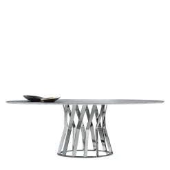 Zanaboni Dining Tables<Ray Ed/20 353 Chrome Dining Table By Stefano Bettio