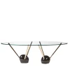VGnewtrend Dining Tables<Rays Glass Top Dining Table