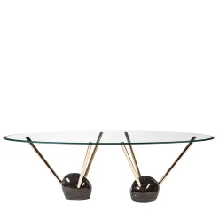 VGnewtrend Dining Tables<Rays Glass Top Dining Table