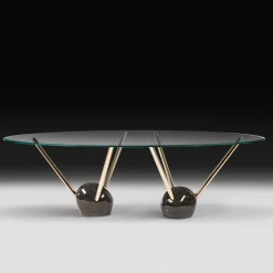 VGnewtrend Dining Tables<Rays Glass Top Dining Table
