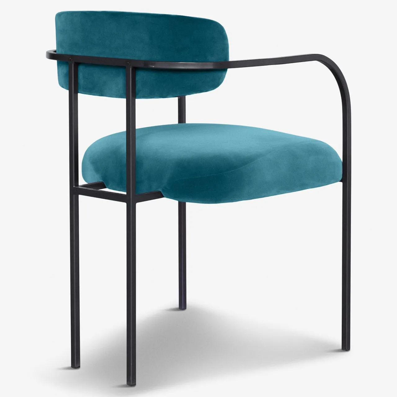 Biosofa Chairs<Rebecca Bio Bluish Green Velvet Dining Chair